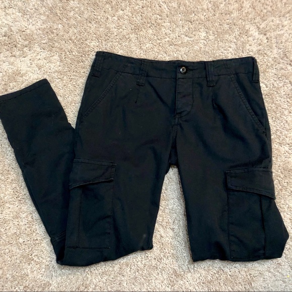 black military cargo pants